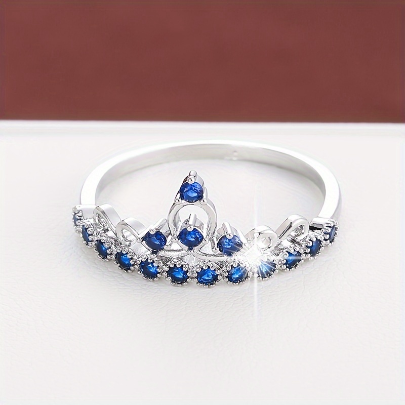 Crown Zirconia Women's Ring